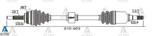 Maher 01951  Aks Komple Ön Corolla Uyumlu 03-06 Benzinli Absli Sağ