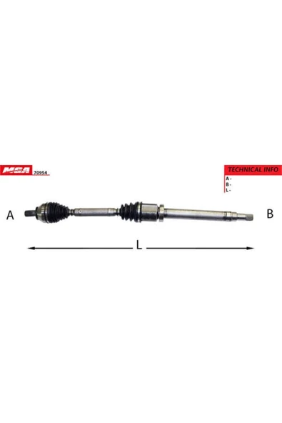 MGA 70954  Aks Sağ Focus Iı 1.6 Tdcı At ürün görseli