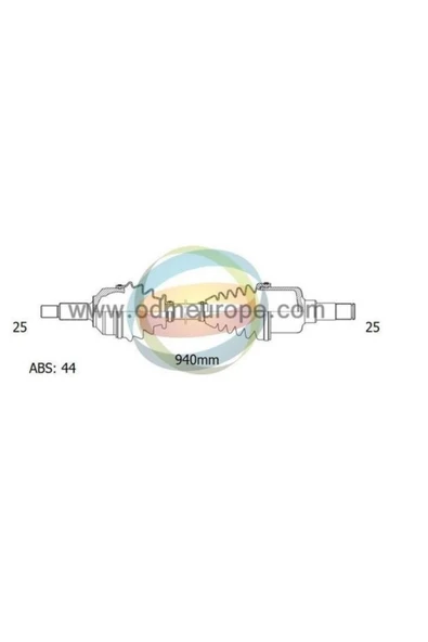 Odm HY88018A Ön Aks Elantra 00-06 1.6 Benzinli Sag Komple (27x940x25) Absli Mt ürün görseli