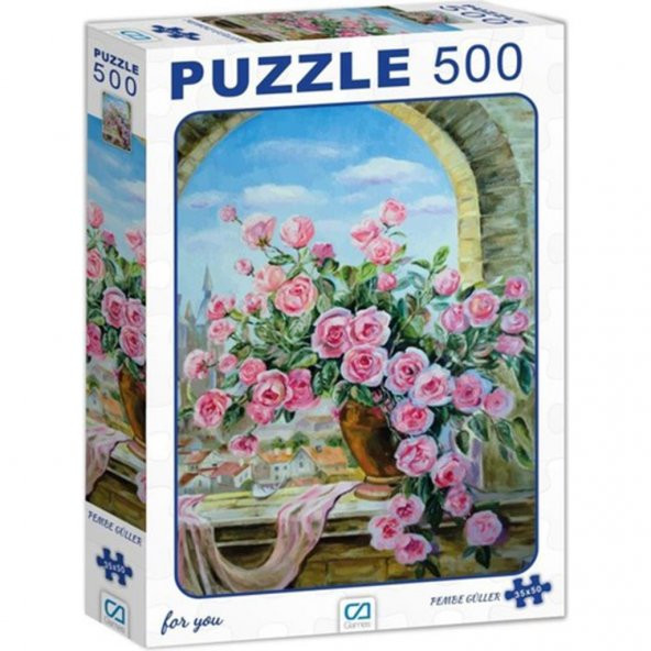 Ca Games Puzzle Pembe Güller 500 Parça CA.7507