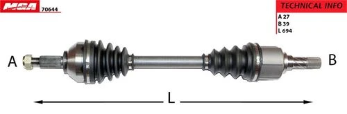 MGA 70644  AKS SOL ABSSİZ TRAFIC II / VIVARO 2.0