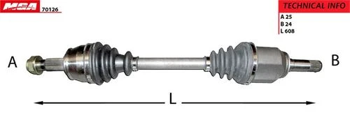 MGA 70126  Aks Sol Grande Punto 05- 1.3 Jtd 75Hp ürün görseli 1
