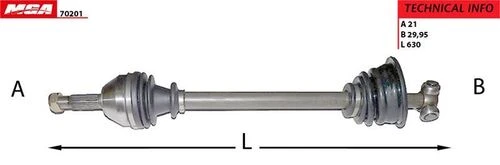 MGA 70201  Aks Sol Renault 9 R11 ürün görseli 1