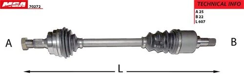 MGA 70272  Aks Sol 306 1.6 8V Tu5Jp Ince Freze ürün görseli