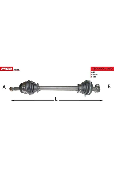 MGA 70533  Aks Sol Logan Mcv 07- Logan 07- Logan Ls 04-07 Sandero 08- 1.2 16v 1.4 1.6