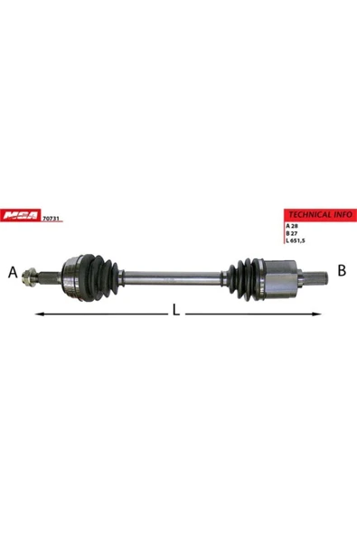 MGA 70731  Aks Sol Accord 98-02 Manuel ürün görseli