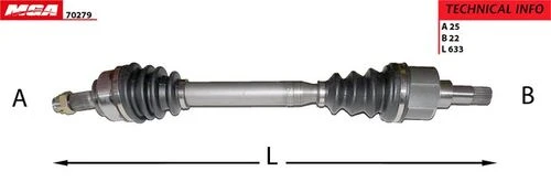 MGA 70279  AKS SOL 307 / C4 1.4 16V 1.6 16V MA SANZ. ürün görseli
