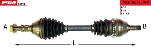 MGA 70922  AKS SOL VECTRA C  1.8 1.6 ürün görseli 1