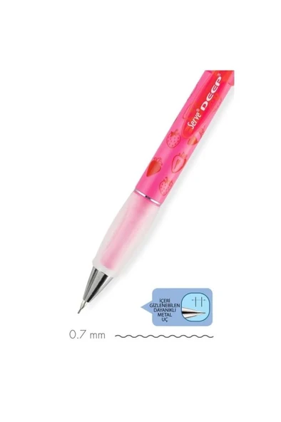 Deep Versatil Kalem 0.7 Neon Pembe Çilek - 3