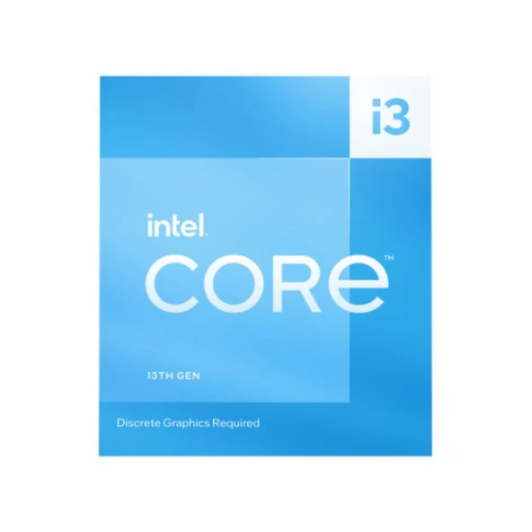 Intel i3-13100F 3.4 GHz 4.5 GHz 12MB LGA1700P BOX Kutulu Fanlı VGA’ sız İşlemci - 3