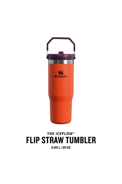 Stanley The IceFlow™ Flip Straw Tumbler 0.89L / 30oz Turuncu