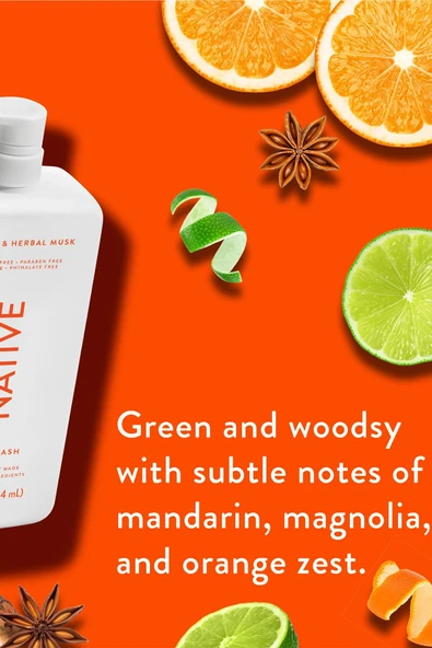 Native Narenciye & Bitkisel Misk Vücut Şampuanı 1064ML - 5