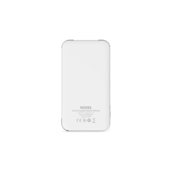 Vestel Taşınabilir Batarya 5000 mAh Type-C - Beyaz - 4