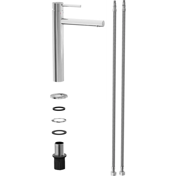 Vitra Origin A42557 Çanak Lavabo Bataryası, Krom - 6
