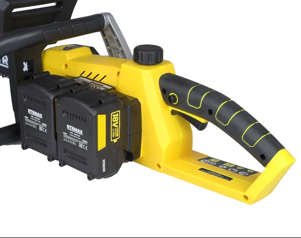 RTX1891 Şarjlı Ağaç Kesme Motoru 2xLi-ion 4 Ah 35 cm Pala Çift Akü X-Lion - Akü Dahil - 3
