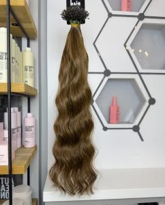 HairPim Professional (0.6 Gr) Dore Kahve 50 Adet 70 Cm Yeni Nesil Kaynak Gerçek Saç HPDK364 - 4