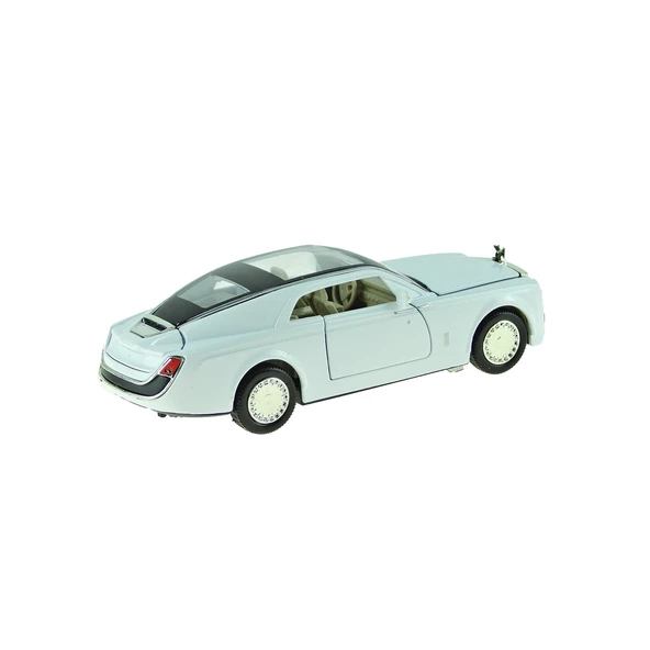 Oyuncak Metal Araba Çek Bırak Işıklı Sesli Phantom 13 cm Beyaz - 2