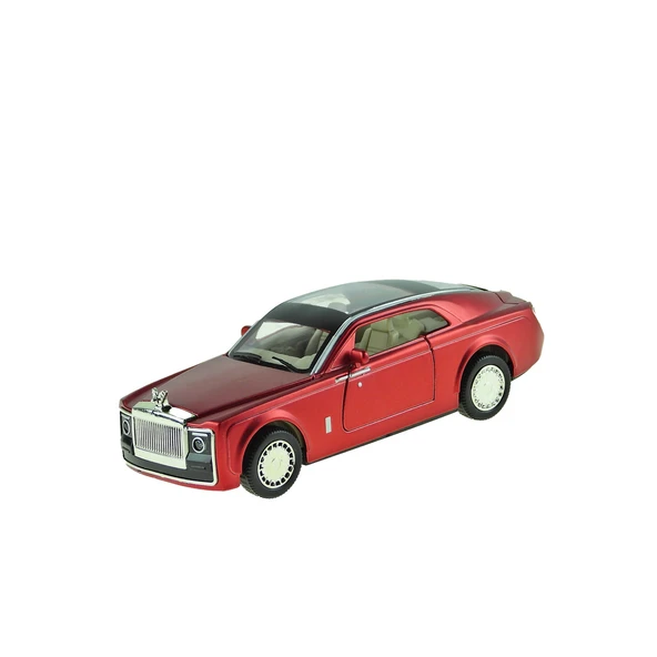 Oyuncak Metal Araba Çek Bırak Işıklı Sesli Phantom 13 cm Kırmızı - 2