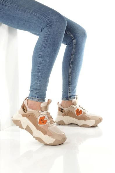 H9 Ten Leopar Sneaker Günlük Spor Ayakkabı - 3