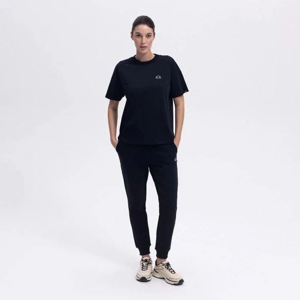 Ellesse Kadın Siyah Oversize Pamuklu Tişört –  EF394-BK - 3