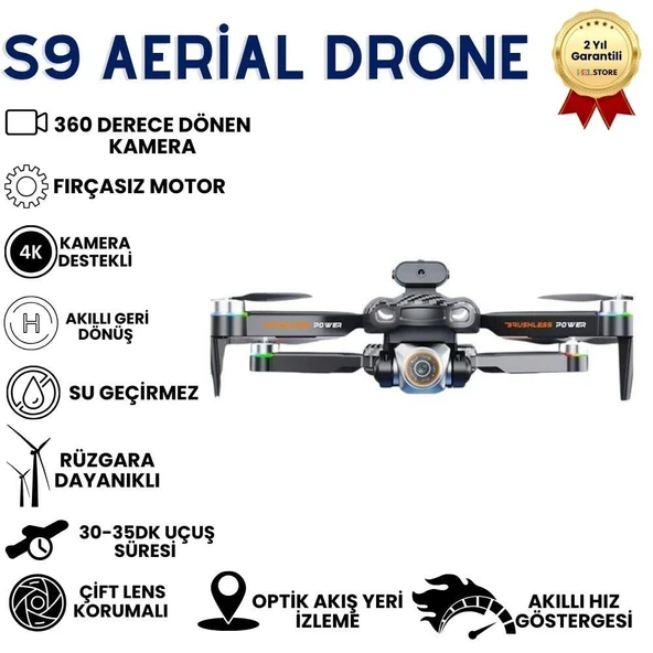 S9 4K Kamera Drone Uzaktan Kumandalı Mini Quadcopter Çocuklar İçin Uygun, Katlanabilir, RC Drone ürün görseli