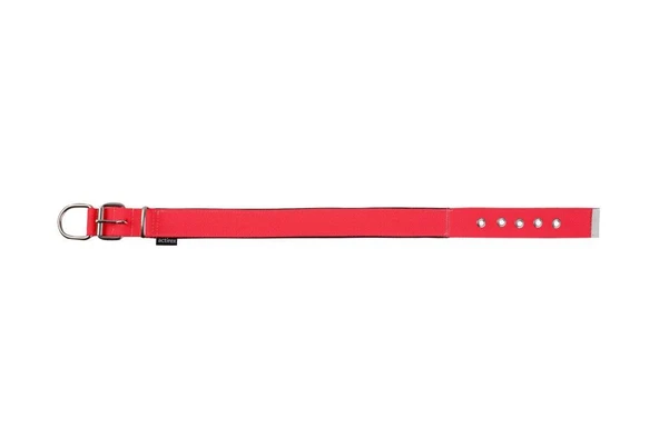 Actirex Neon Yumuşak Doku Köpek Boyun Tasma Red Medium 2cmx45cm - Resim 2