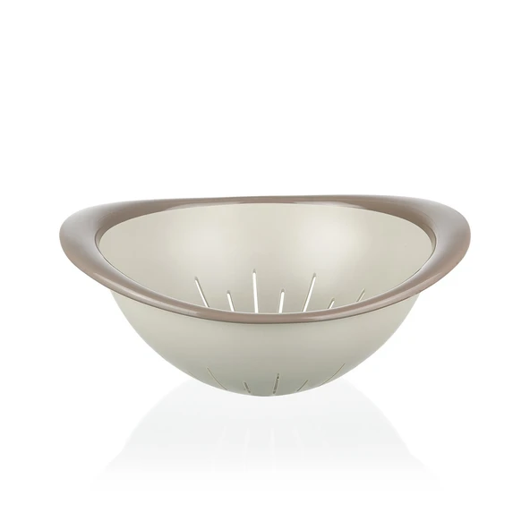 Qlüx İdeas Çift Renkli Süzgeç Kahve-Gri