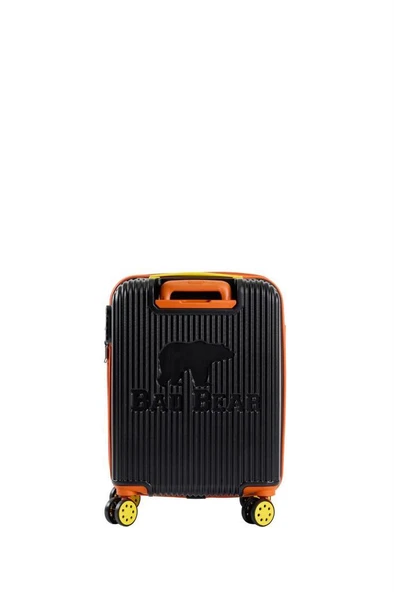 Bad Bear Logo Suitcase 23.01.80.003S Siyah Kabin Küçük Boy Valiz 40LT - 4