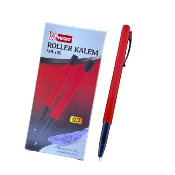 Mikro Mr-105 Roller Kalem Kirmizi 0.7Mm - 12 Adet - 1