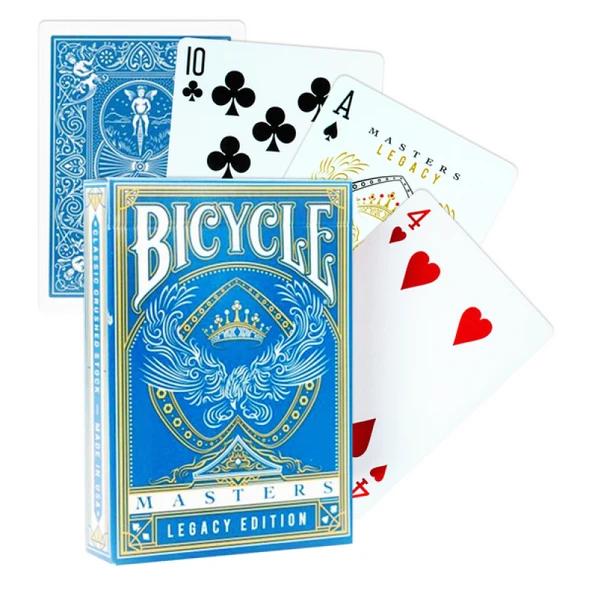 Bicycle® Masters Legacy Edition Blue - Mavi Koleksiyonluk Oyun İskambil Kartı - 5