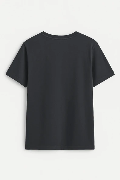 Kadın Rahat Kesim Bisiklet Yaka Baskılı Beyaz T-shirt - Resim 9