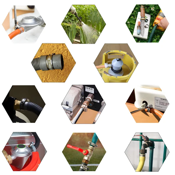 5 ADET Hortum Kelepçesi Tork Ayarlı 10x16 mm Paslanmaz Çelik Boru Metal Kelepçe Ayarlanabilir Klips - 3