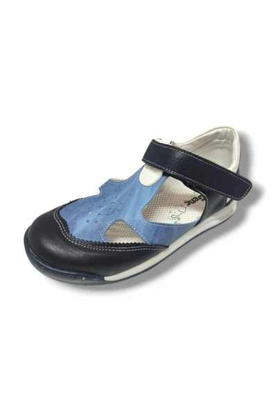 Şiringenç 1518-20 Delikli Erkek Çocuk Ayakkabı Siyah Mavi ürün görseli