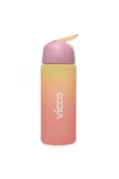 Vicco Su Matarası Kilitli Kapak Tritan Quick Matara Suluk 500 ml Pembe