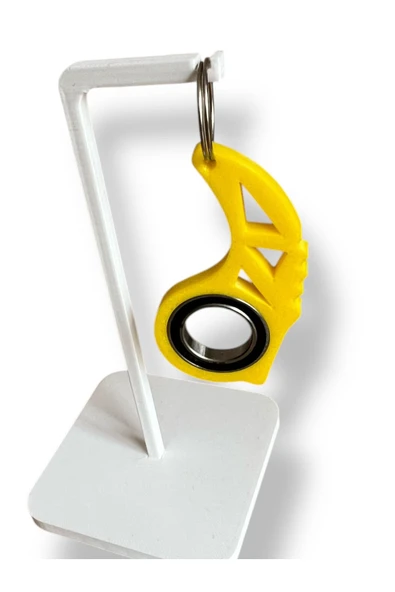Keyrambit Rulmanlı Sarı Dönen Anahtarlık – 1 Adet - 4
