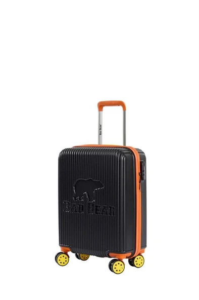 Bad Bear Logo Suitcase 23.01.80.003S Siyah Kabin Küçük Boy Valiz 40LT - 2