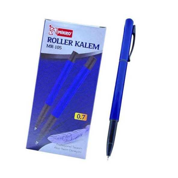 Mikro Mr-105 Roller Kalem Mavi 0.7 Mm  - 12 Adet ürün görseli