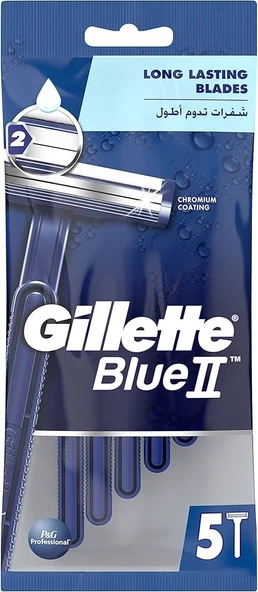 Gillette Blue2 5 li Poşet Kullan At Tıraş Bıçağı x 2 Adet - 2
