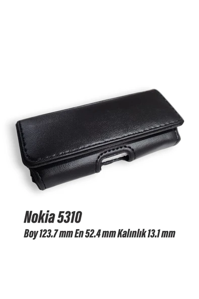 EXENAR Nokia 5310 Kılıfı Tuşlu Telefon Kemer Kılıf Bel Çanta - 4
