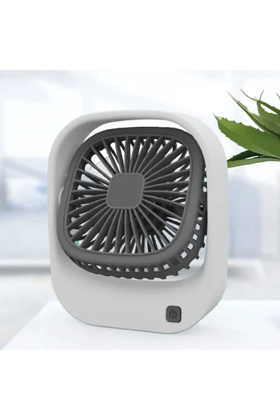 EXENAR Masaüstü Taşaınabilir Mini Fan Şarj Edilebilir Fan Soğutucu 3 Kademe 250 mAh Turbo Fan - 3