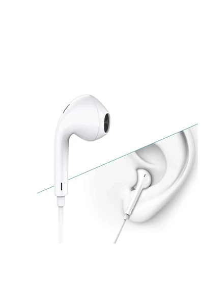 EXENAR Samsung Galaxy Tab S8 Ultra Wifi / S8 Plus + / S8 FE Uyumlu Type-C Mikrofonlu Kulaklık - Resim 4