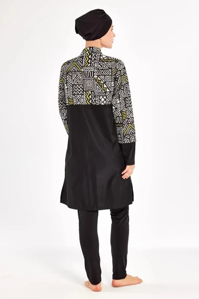 Adasea 251407 Jules Tam Boy Tasarım Tesettür Mayo - 5