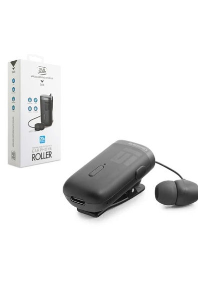 EXENAR Makaralı Kulaklık Titreşimli Yaka Mandallı Makaralı Bluetooth Kulaklık 20 Saat - 5