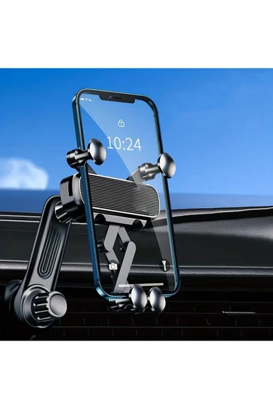 EXENAR Araç Torpido Havalandırma Klipsli Telefon Tutucusu 360° Dönebilir Akrobat Darbeye Dayanıklı Tutacak