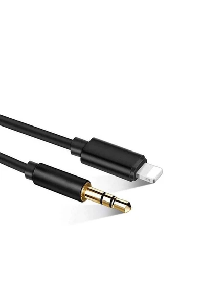 EXENAR iPhone 11/12/13/14 (Plus/Pro/ProMax) Uyumlu Aux Kablo Lightning To Jack Çevirici Dönüştürücü 1m ürün görseli