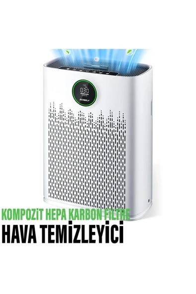 EXENAR Hava Temizleme Cihazı H13 HEPA Karbon Filtre Hava Temizleyici Kompozit Hava Filtresi Büyük Boy