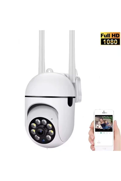 EXENAR İç Dış Mekan Full Hd Kamera Akıllı IP Kamera 1080P Wifi Haraket Takip Gece Görüşlü Su Geçirmez IP66