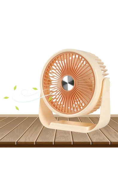 EXENAR Portatif Masaüstü Şarjlı 360° Dönen Vantilatör Mini Fan Şarjlı Soğutucu 3 Kademe 1200 mAh Klima ürün görseli