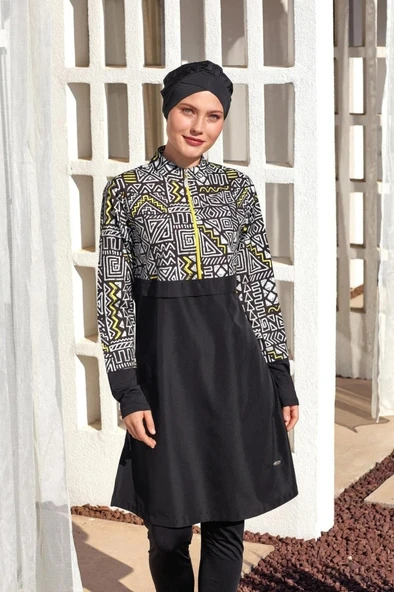 Adasea 251407 Jules Tam Boy Tasarım Tesettür Mayo