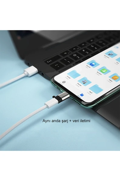 EXENAR Type-C to Lightning Dönüştürücü Hızlı Şarj - Veri Aktarımı Tak Çalıştır - 3